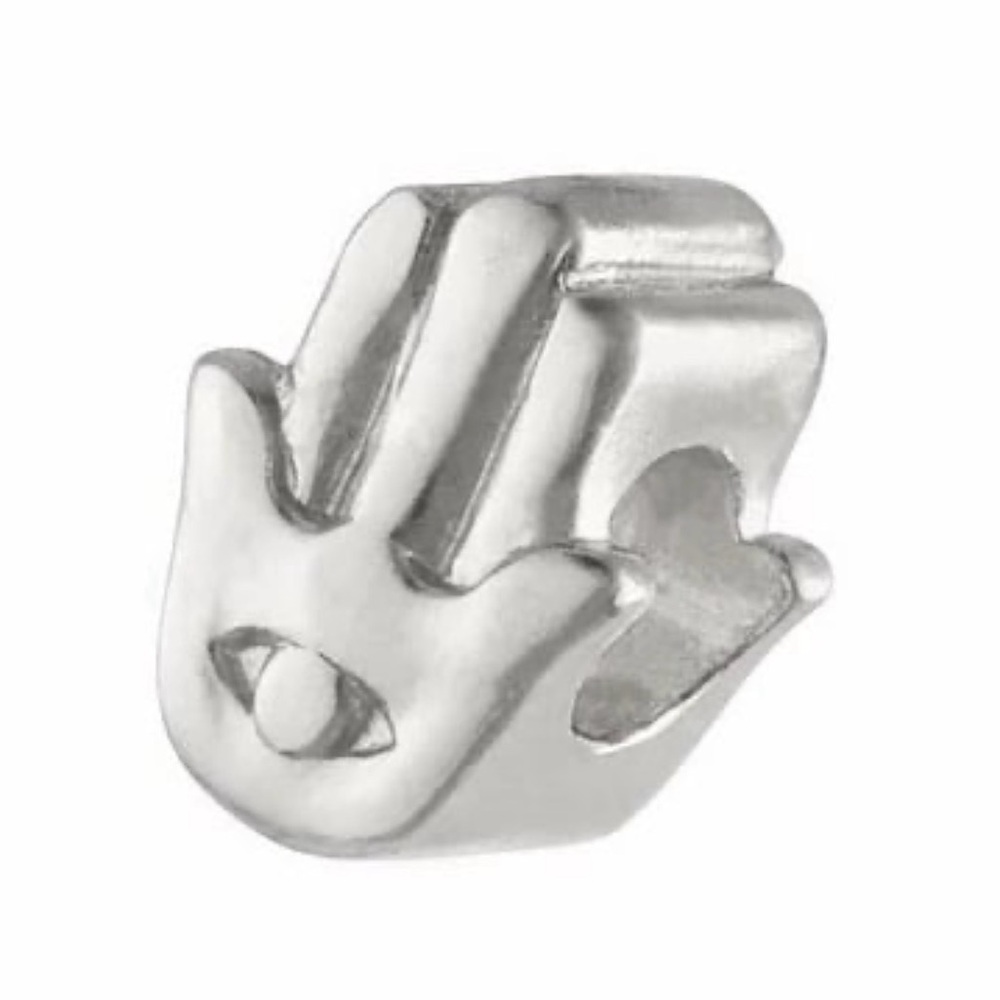 Mene 24K .9999 Platinum Hamsa Hand Charm 2.2g
